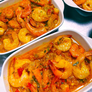 Moqueca de peixe com camarão