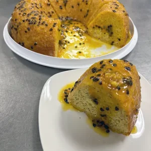 Fatia de Bolo com calda